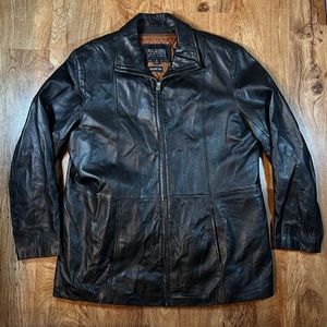 Soft Vintage Black Wilsons 100% Leather Thinsulate Coat Women’s Size 1X Fall